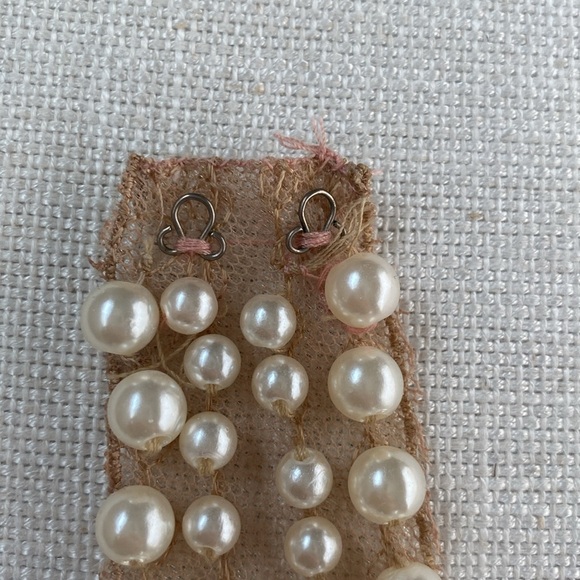 DAVID’S Bridal Petite Maxi Empire Waist Dress with Pearl Necklace - Size 3 - Picture 12 of 13